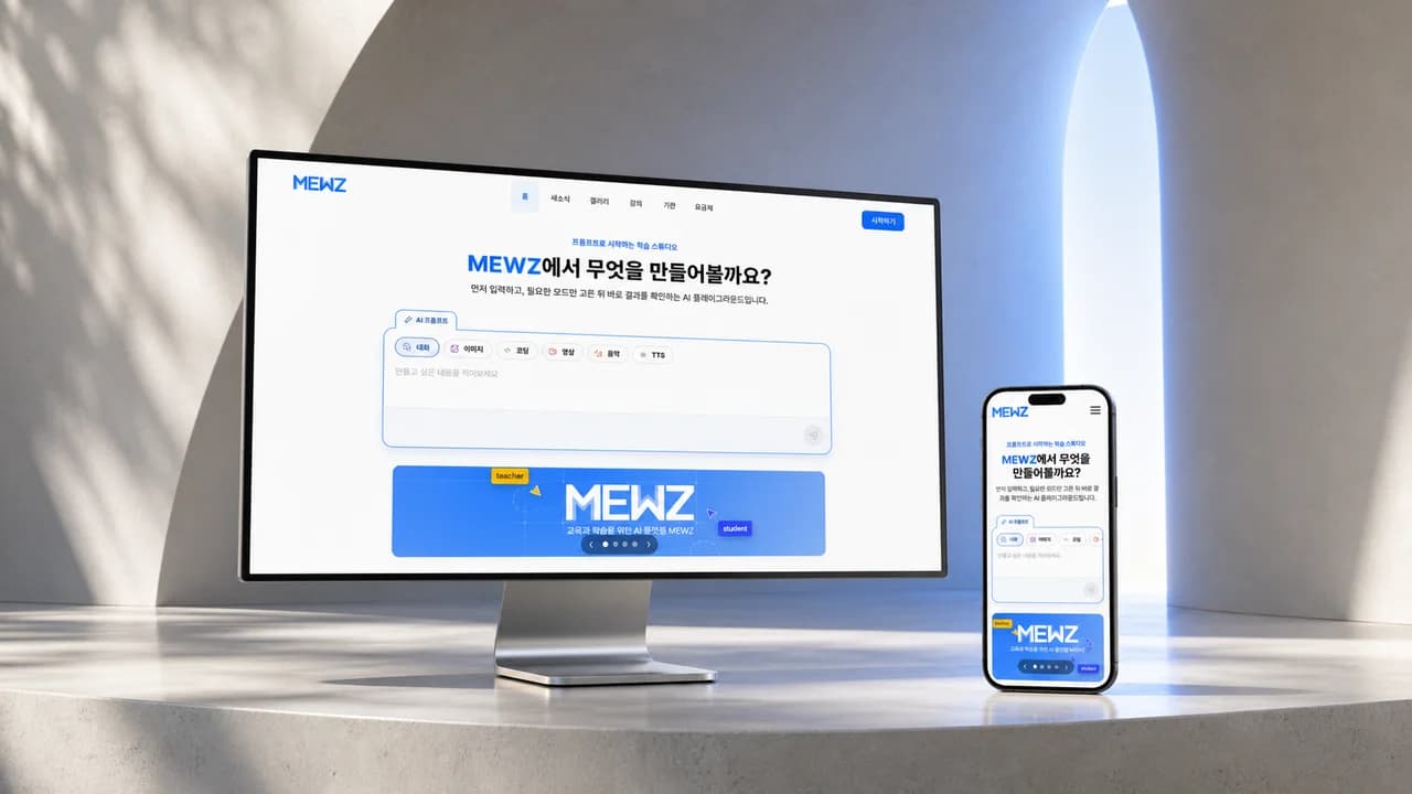엔백스, AI 교육 운영 플랫폼 ‘MEWZ’ 공식 출시